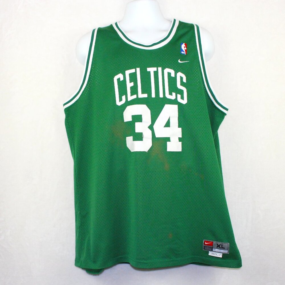 Vintage Nike Boston Celtics #34 Paul Pierce Basketball Jersey Mens XL
